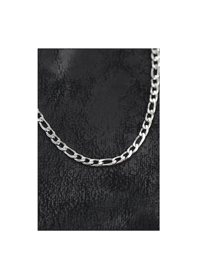 316l Çelik Gümüş Renk Figaro Zincir Model Erkek Kolye Tj-erk1412 Evimdeyokyok