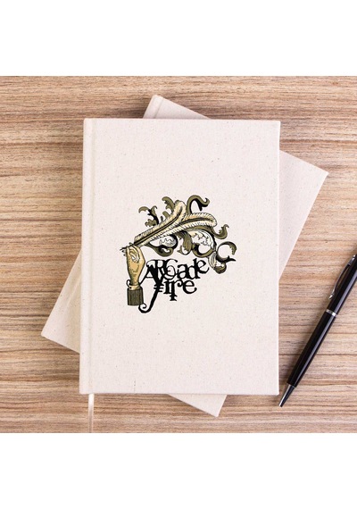 Arcade Fire Funeral Classic Çizgisiz Kanvas Defter Krem
