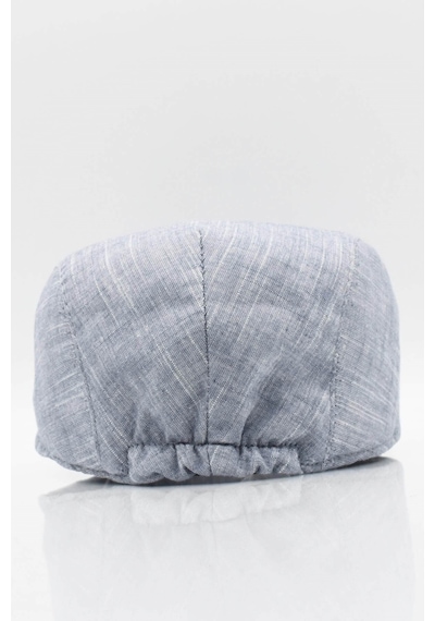 Külah Erkek Düz Pamuklu Gri Flat Cap Kasket