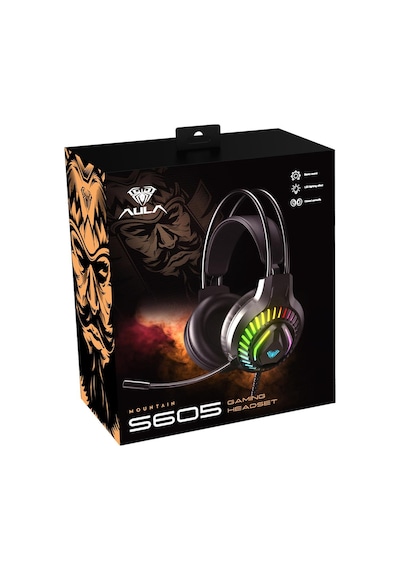 Aula S605 Rainbow 3.5 MM Jack + USB Gaming Mikrofonlu Oyuncu Kulaklığı