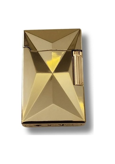 Premium Şampanya Altın Elmas Kesim Metal Çakmak - Lüks Rose Gold Serisi
