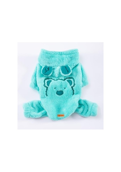 Peluş Köpek Tulumu - Küçük Irklar İçin, Mint Koala Desenli