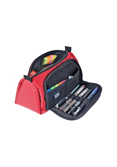 Jacbag Prime Xl-lastik Ayraçlı İki Bölmeli Kalem Kutusu Prime Xl-mercan renkli
