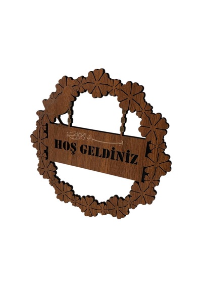 Kapı Süsü Numaralık Hoş Geldiniz Yazılı Dekoratif Ev Hediyesi