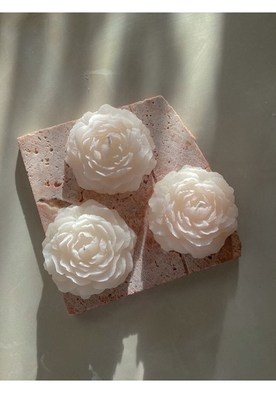 Bernami Mumluk Şamdanpinterest Ikili Set Kokulu, Şakayık Şekilli Dekoratif Mum - 10 Adet Diğer