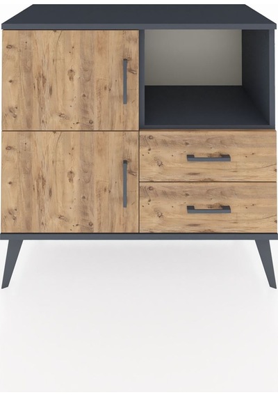 Hyperion Şifonyer 2 Raflı 2 Çekmeceli 2 Kapaklı 88x44x80 Antrasit-çam Çam Hyperion Şifonyer 2 Raflı 2 Çekmeceli 2 Kapaklı 88x44x80 Antrasit-çam Çam