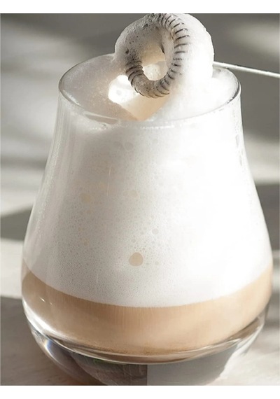 Pilli Mini Mixer Kahve Süt Köpürtücü Karıştırıcı Cappuccino Mixer Plastik Diğer