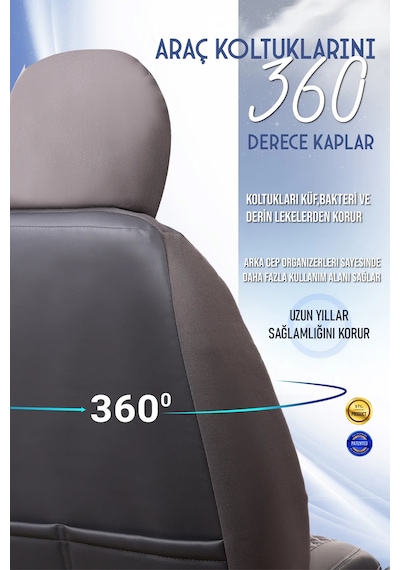 Kia Ceed Eski Lüx Full Deri Oto Koltuk Kılıfı Ön Arka Takım Exclusive Füme