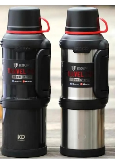 Vacuum 4 Litre Aile Boy Paslanmaz Çelik İssi Termos Karışık Renk Renksiz