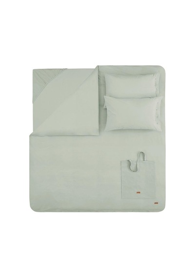 Tr Yataş Plain Battal Boy Ranforce Yıkamalı Nevresim Takımı - Adaçayı, 240 X 220 Genel