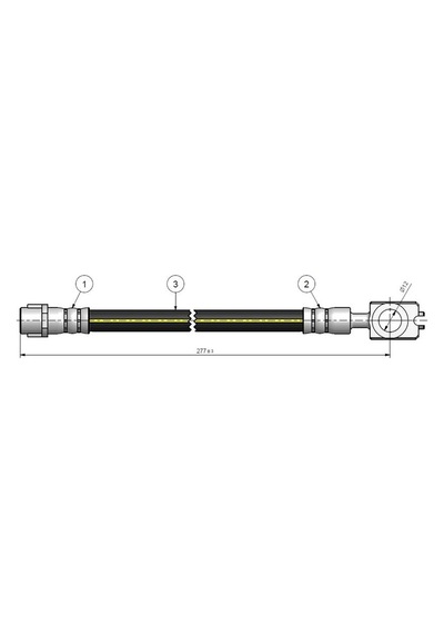Cavo Fren Hortumu Arka Exeo 08-.. Cavo C900427a 8e0611775h 8e0611775n