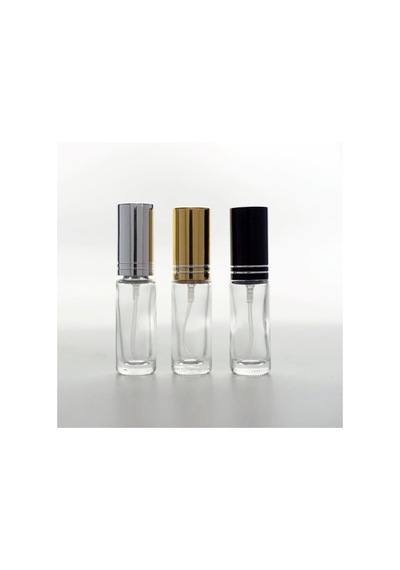 Ferdenferda 50 Adet Boş Cam Parfüm Numune Şişe 5 ML Vidalı Şeffaf Metal Kapaklı