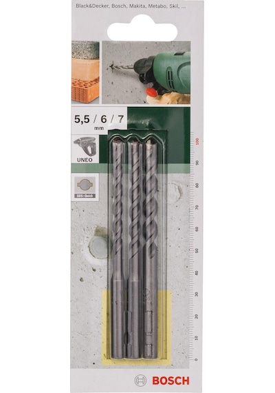 Bosch SDS-Quick 3 Parçalı Beton Matkap Ucu Seti - 2609256909