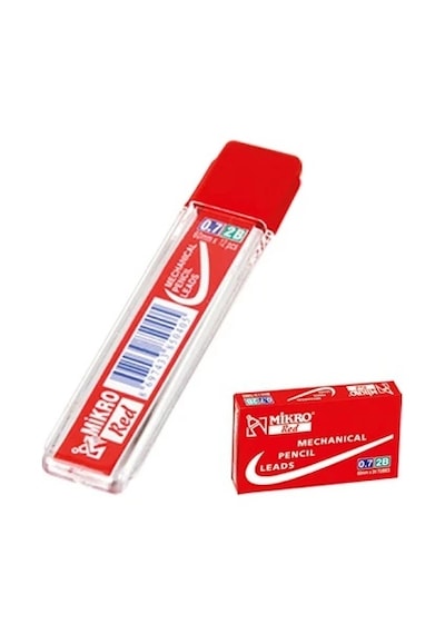 Mikro 0,7 Kırmızı Kalem Ucu Çok Renkli