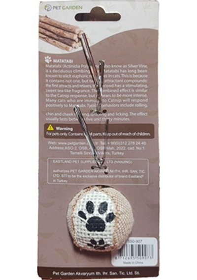 Eastland Matatabi Tüylü Toplu Kedi Oyuncağı 9 CM