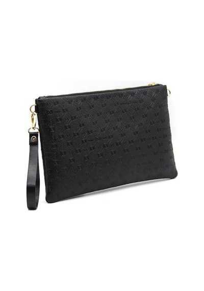 Silver Polo Sp1034 Kadın Portföy & Clutch Logolu Siyah-siyah