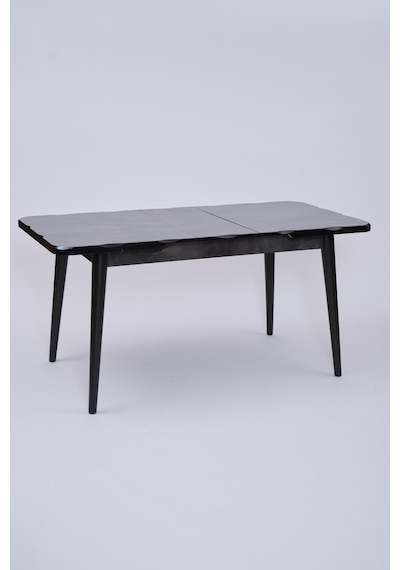 Yakamoz Polo Mdf Lak Panel Mutfak Masa Sandalye Takımı 80x130 Siyah