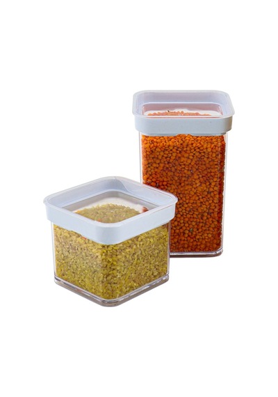 Vakumlu Kare Saklama Kabı - 1 Litre Çok Renkli 13702338