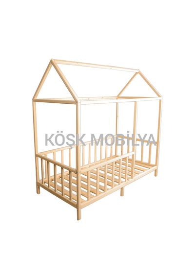 Köşk Mobilya Montessori Yatak Ahşap Karyola Çocuk Yatak Tüm Ölçülerde
