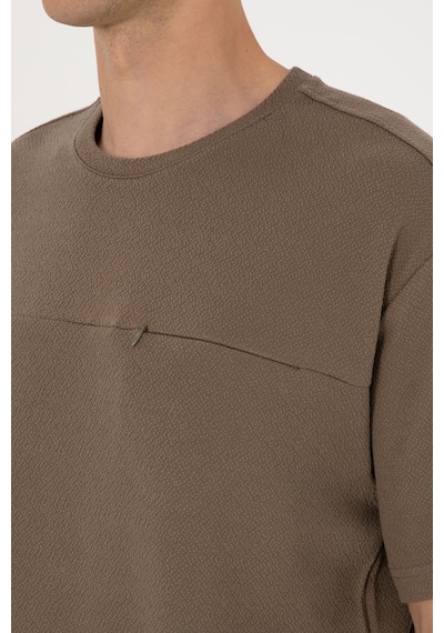 U.S. Polo Assn. Erkek Comfort Fit Vizon Bisiklet Yaka Tişört 50300125-VR052