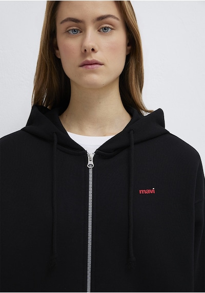 Mavi - Mavi Logo Baskılı Kapüşonlu Siyah Sweatshirt 1s10531-900 Siyah