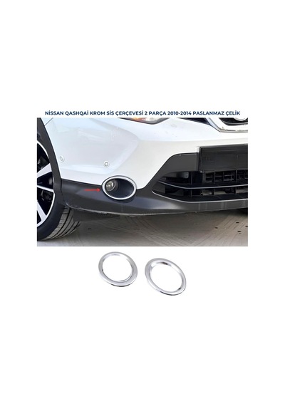 Ebal Otomotiv Nissan Qashqai Abs Krom Sis Farı Çerçevesi 2 Parça 2010-2014