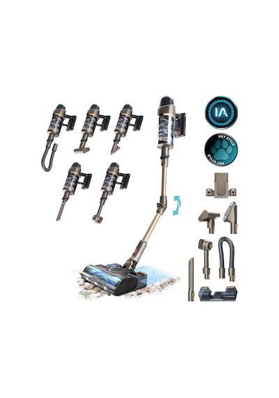 Cecotec Conga Rockstar RX90 AI Aquapet Flex Dikey Şarjlı Süpürge