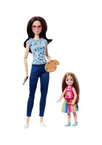 Hrg48 Barbie Ve Chelsea Sanat Atölyesi Oyun Seti