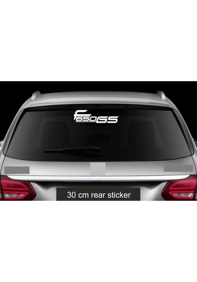 B M W F 650 Gs Araba Arka Cam Sticker Yapıştırma