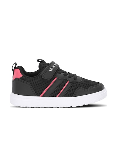 Slazenger Fıora Kız Çocuk Cırt Cırtlı Siyah / Pembe Günlük Spor Ayakkabısı