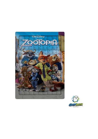 Zootopia 99 Parça Ayaklı Puzzle Dekoratif Çocuk Yapbozu 0243