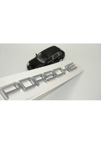 Porsche Bagaj Yazı Logo Mat Krom Renk