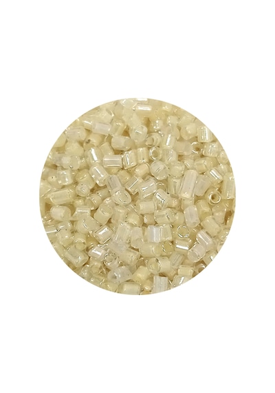 Kesme Cam Boncuk 2mm - 20 Gram - Şeffaf Krem -bnc339