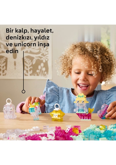 LEGO® Classic Sihirli Saydam Kutu 11040 - 5 Yaş ve Üzeri Çocuklar için Yaratıcı Oyuncak Yapım Seti (340 Parça)
