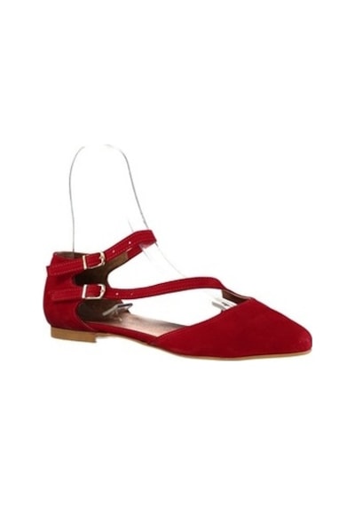 Fox Shoes Kırmızı Kadın Babet D726016902