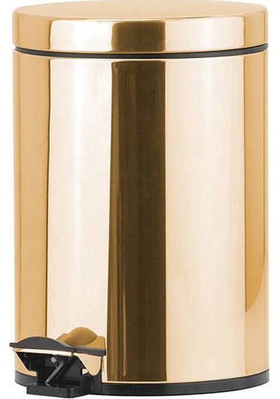 Bocchi Altın Çöp Kovası Pedallı 3 Lt - 3054-0001-eg Altın