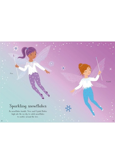 Little Sticker Dolly Dressing Christmas Fairy- Usborne