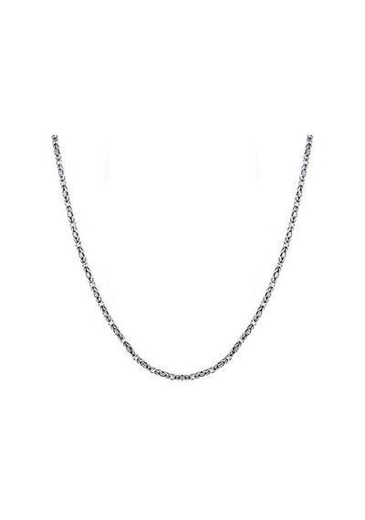 Tesbihane 925 Ayar Gümüş 60 Cm Uzunluk 2 Mm Genişlik 80 Mikron Kalınlık Erkek Kral Zincir