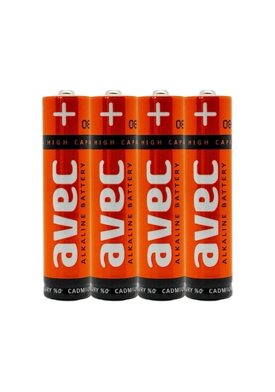Avec Lr03 Alkalin İnce Pil 4lü Bls.