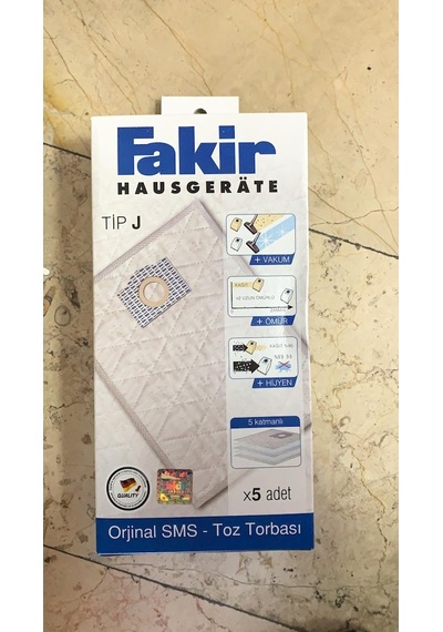 Fakir Sms Toz Torbası Tip-J Fakir Bandrollü