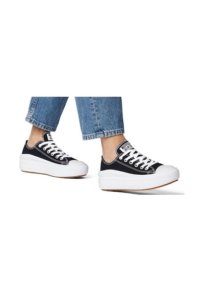 Converse Convers Chuck Taylor All Star Move Canvas Platform Kadın Günlük S Siyah