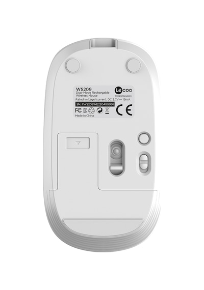 Lecoo WS209 Kablosuz 6 Tuşlu 1600DPI Çift Modlu Şarj Edilebilir Optik Mouse