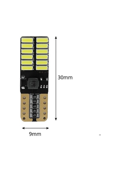 Trobus Park Ampulü T10 Canbuslu 24 Ledli 2'li Set Buz Mavi