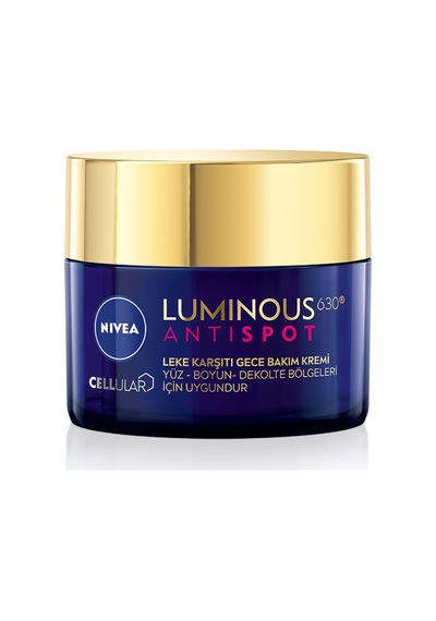Nıvea Luminous630 Leke Karşıtı Gece Yüz Bakım Kremi 50ml,nemlendirici,hyaluronik Asit,thiamidol,tüm Cilt Ve Leke Tipleri Sku: Zeusstk944670ec01