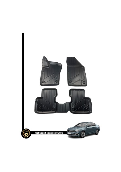 Fiat Egea Sedan Araca Özel Birebir Uyumlu 3d Paspas