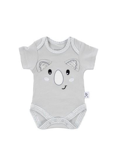 Gezenbebe Hero Bebekler İçin Nakışlı Kısa Kol Body 001