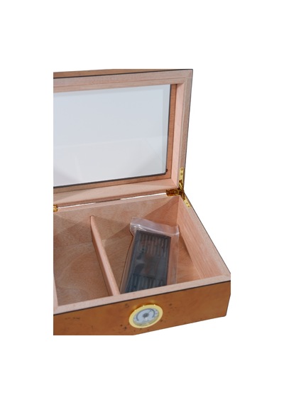 Premiumquality Reina Taba Desenli Sedir Humidor Puro Kutusu - Tr8790