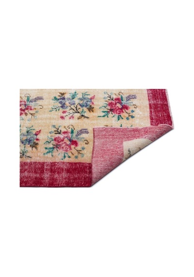 El Dokuması Vintage Yün-pamuk Retro Halı 18386 192 X 284 Cm Çok Renkli