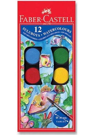 Faber-castell Suluboya 12 Renk Büyük Boy 125012 N11.245