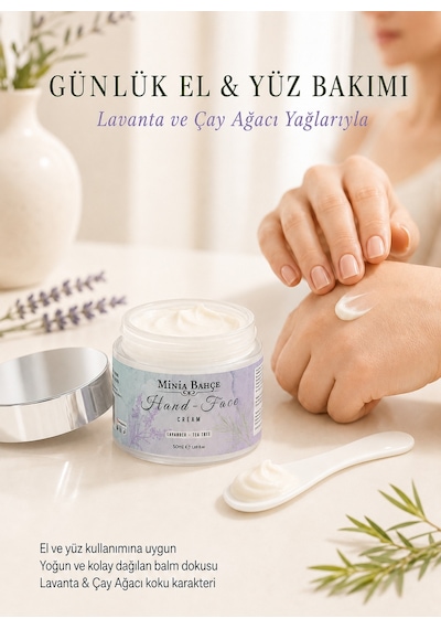 Minia Bahçe Lavanta & Çay Ağacı El ve Yüz Kremi 50 ML